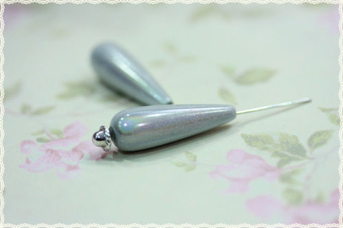2pz gocce lisce resina - , colore