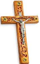 Crocifisso grande 10" in legno