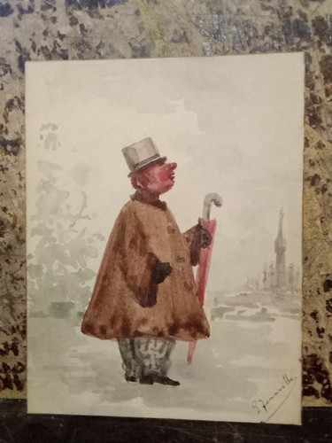 Disegno acquerello primi 900 - acquerello,