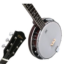 Banjo BJ6-6-corde, Mensur 65,8 cm, pelliccia Remo Weatherking, inserti per bordi, by MSA!n
