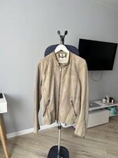 Giacca in pelle scamosciata