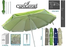 Ombrellone Mare Spiaggia Easy Open 8 Stecche 200 cm Vari Colori