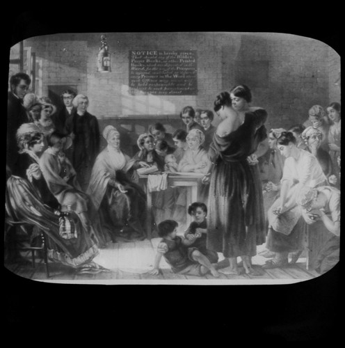 Magic lantern slide - slide, elizabeth