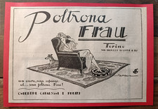 1925 Torino in Pubblicita' con Poltrone Frau