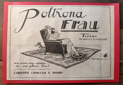 1925 torino pubblicita - 1925, con