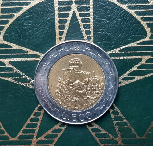 500 lire 1988 - (£),