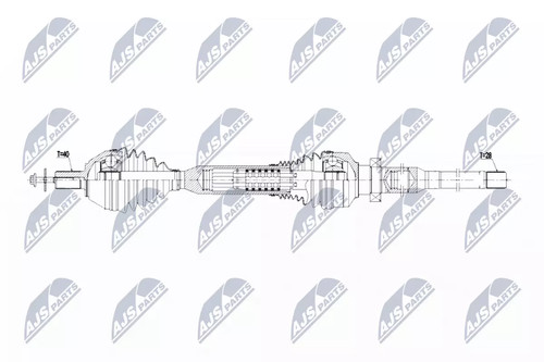 Semiasse nty 1009mm - nty,