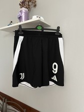 JUVENTUS VLAHOVIC SHORTS PANTALONCINO MATCH WORN INDOSSATO SERIE A ENI 24/25 
