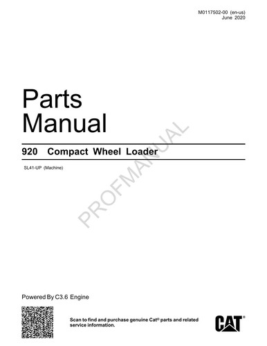 Manuale catalogo ricambi - , pala