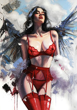 Dipinto ritratto femminile