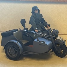 Soldatino sidecar moto tedesco
