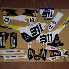 Kit Grafiche Husqvarna Te 125 250 300 2017 2018 2019 Rockstar Crystal 5 dec