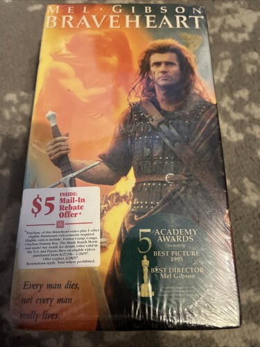 Braveheart vhs 1996 2 tape - 1996,, 2-tape