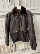 giubbotto in vera pelle Color Marrone