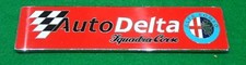 ALFA ROMEO AUTO DELTA SQUADRA  CORSE FREGIO LOGO STEMMA EMBLEMA IN METALLO 