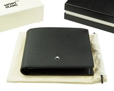 Portafoglio Montblanc Leather Goods Sartorial portamonete 4cc ID: 113222 nero IMBALLO ORIGINALE