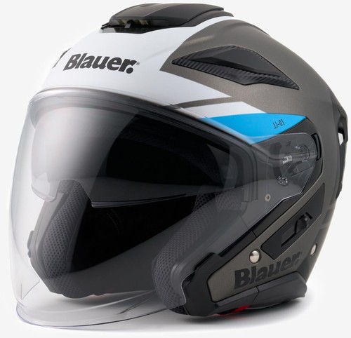 Blauer casco jet - jet, titanio