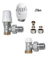 KIT VALVOLA + DETENTORE+ TESTA TERMOSTATICA " RBM " 3/8 + ADATT.RAME/MULTISTRATO
