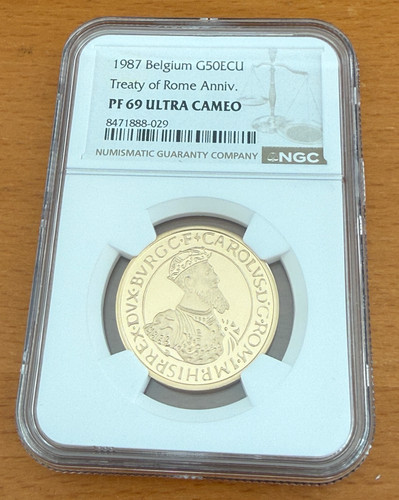 Belgio 1987 oro 50 - oz, ecu