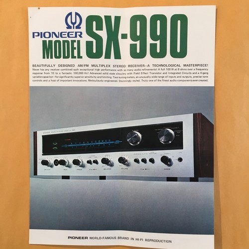 Brochure ricevitore stereo