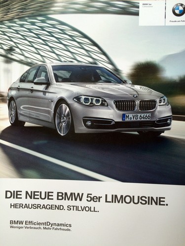 Brochure depliant bmw f10 - brochure,