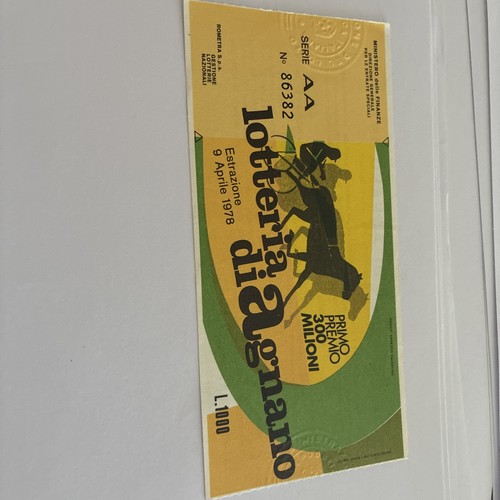 Biglietto lotteria nazionale - biglietto,