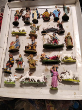 LOTTO STATUINE DEL PRESEPE- PLASTICA- ALTEZZA 7/8 CM- ANNI'70 MADE IN ITALY