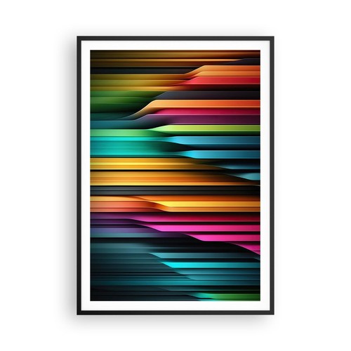Poster 70x100cm colorato linee - poster,