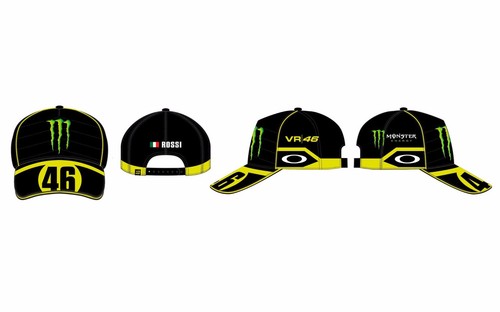 Cappellino nero giallo - vr-46,