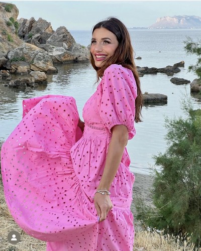 Zara nuovo ss22 abito ricamato - ss22,