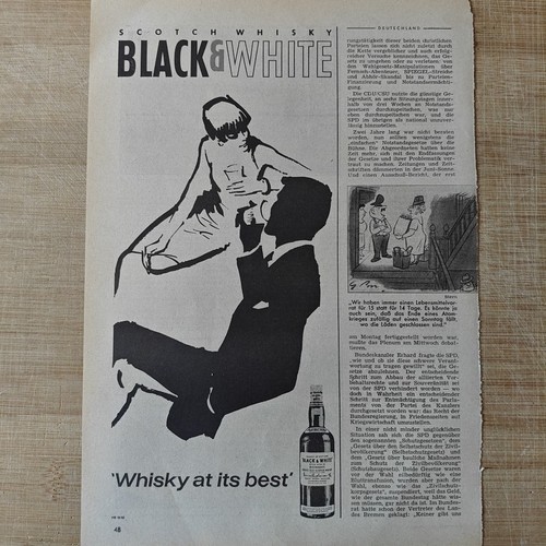Black white whisky 1966 - black,