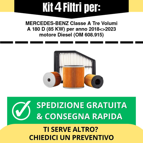 Kit tagliando filtri - kit, per