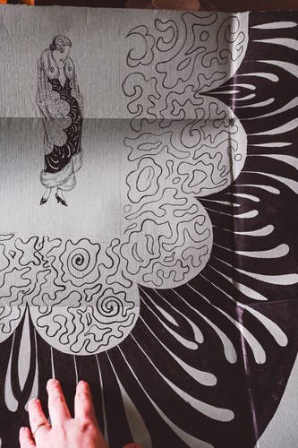 Disegno antico art deco anni - art,