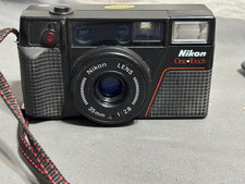 Pellicola vintage Nikon One Touch 35 mm scatto punti fotocamera 2,8 mm funziona VEDI VIDEO L35AF