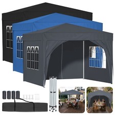 Gazebo pieghevole 3x3 m gazebo pop-up impermeabile gazebo da giardino tenda per feste protezione UV