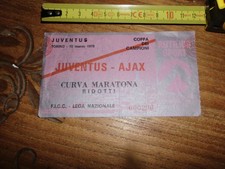 MARZO  1978 COPPA CAMPIONI  JUVENTUS AJAX   BIGLIETTO ENTRATA STADIO