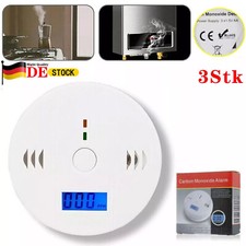 3X Rilevatore CO Monossido di Carbonio Rilevatore di Gas Rilevatore di Sicurezza