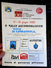 2° RALLY AUTOMOBILISTICO " CITTA' DI CARMAGNOLA " 1983