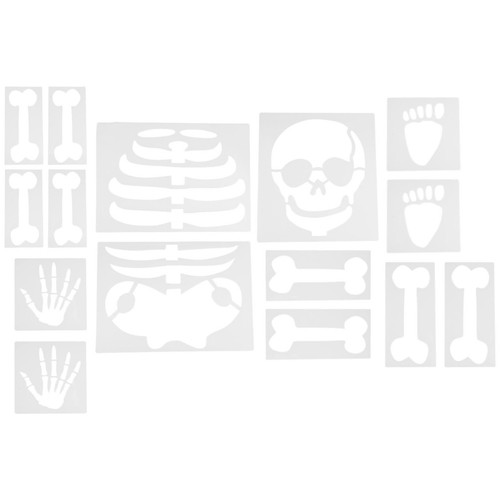 Sheets stencil teschio - , 15