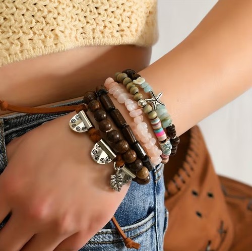 Set braccialetti fantasia - di,
