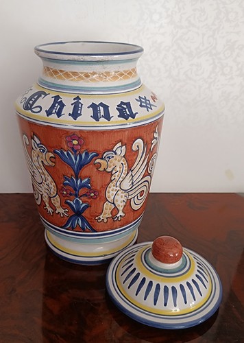 Vaso farmacia maiolica - vaso,