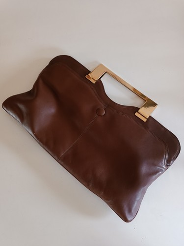 Pochette pelle marrone con - pochette,