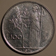 Italia 100 Lire 1978 Km#97.1