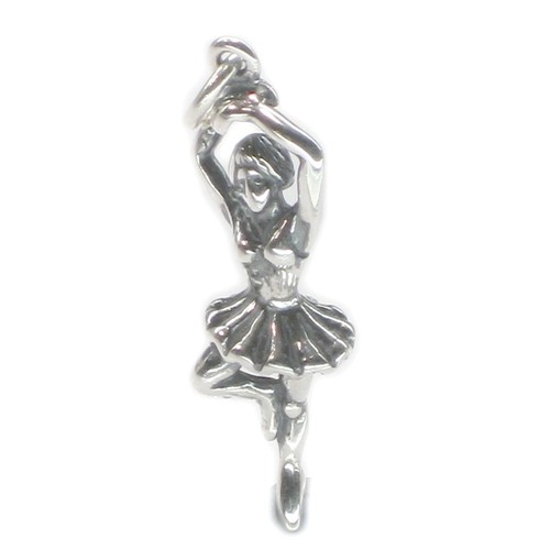 Charm ballerina argento - charm,