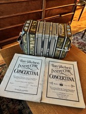 Antica scatola bottoni vintage Pearl Queen GEORGI & VITAK Music Co Concertina musica