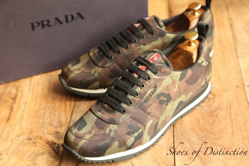 Prada camo canvas scarpe - prada,