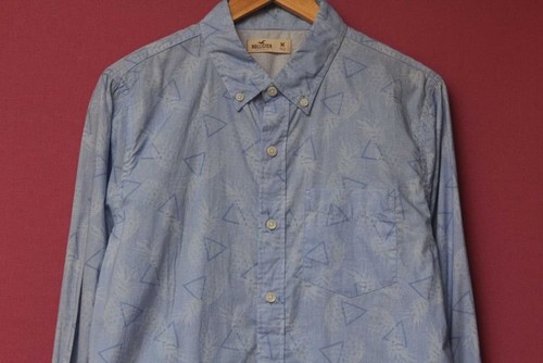 Camicia uomo hollister cotone - camicia,