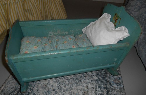 Bambola vintage baby culla - bambola,