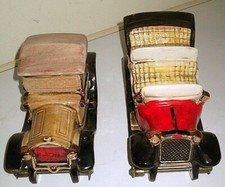 BOTTIGLIE VUOTE DECANTER CERAMICA AUTO D'EPOCA ITALA 1912 - CADILLAC 1913.