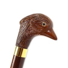 BASTONE DA COLLEZIONE IN LEGNO ARTIGIANALE MANICO FAGGIANO